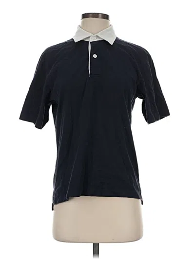 Pre-owned Uniqlo Short Sleeve Polo Shirt In Blue