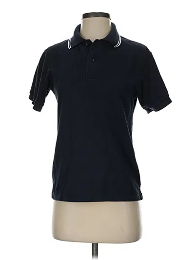 Pre-owned Uniqlo Short Sleeve Polo Shirt In Blue