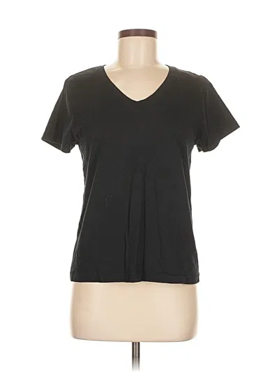 Pre-owned Uniqlo Short Sleeve T-shirt In Black