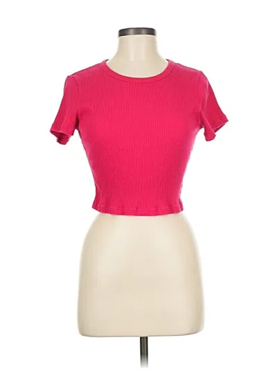 Pre-owned Uniqlo Short Sleeve T-shirt In Pink