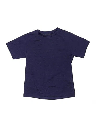 Pre-owned Uniqlo Kids' Short Sleeve Top Blue Tops
