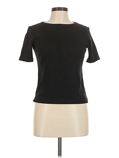 Pre-owned Uniqlo Short Sleeve T-shirt In Black