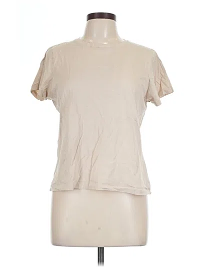 Pre-owned Uniqlo Short Sleeve T-shirt In Brown