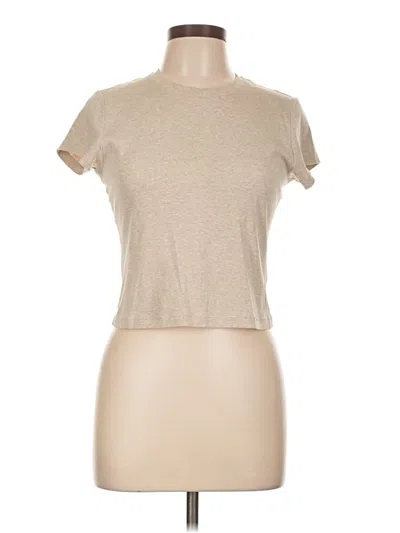 Pre-owned Uniqlo Short Sleeve T-shirt In Brown