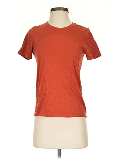 Pre-owned Uniqlo Short Sleeve T-shirt In Orange