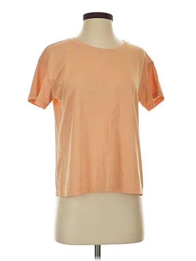 Pre-owned Uniqlo Short Sleeve T-shirt In Orange
