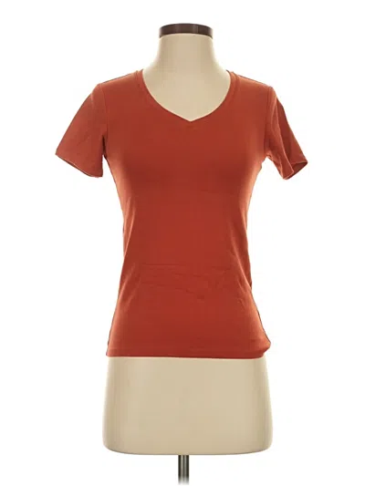 Pre-owned Uniqlo Short Sleeve T-shirt In Orange