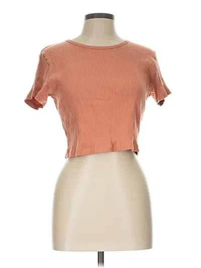 Pre-owned Uniqlo Short Sleeve T-shirt In Orange