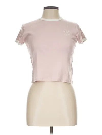 Pre-owned Uniqlo Short Sleeve T-shirt In Pink