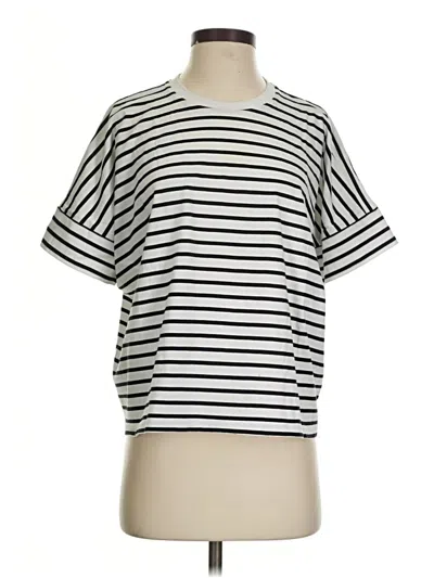 Pre-owned Uniqlo Short Sleeve T-shirt In Silver