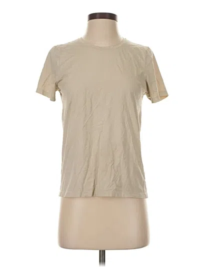 Pre-owned Uniqlo Short Sleeve T-shirt In Tan