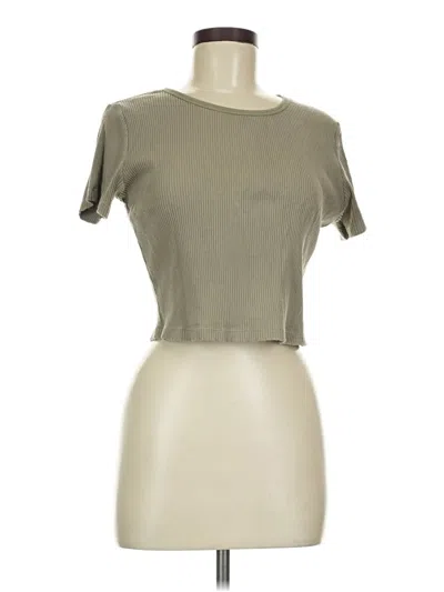 Pre-owned Uniqlo Short Sleeve T-shirt In Tan