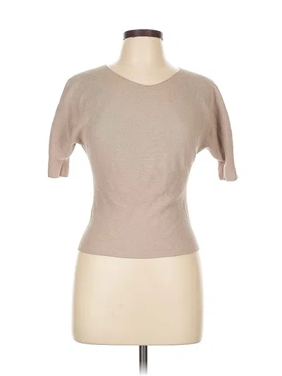 Pre-owned Uniqlo Short Sleeve Turtleneck In Brown