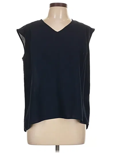 Pre-owned Uniqlo Sleeveless Blouse In Black