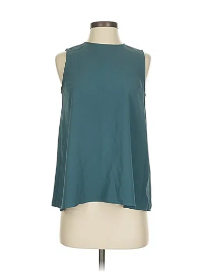 Pre-owned Uniqlo Sleeveless Blouse In Blue