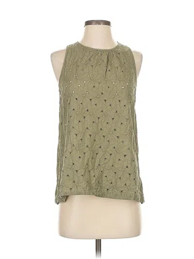 Pre-owned Uniqlo Sleeveless Blouse In Green