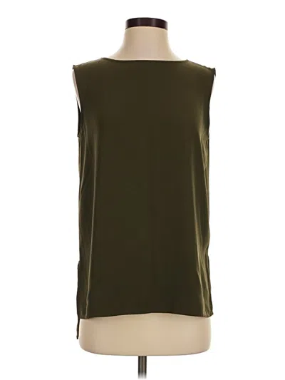Pre-owned Uniqlo Sleeveless Blouse In Green