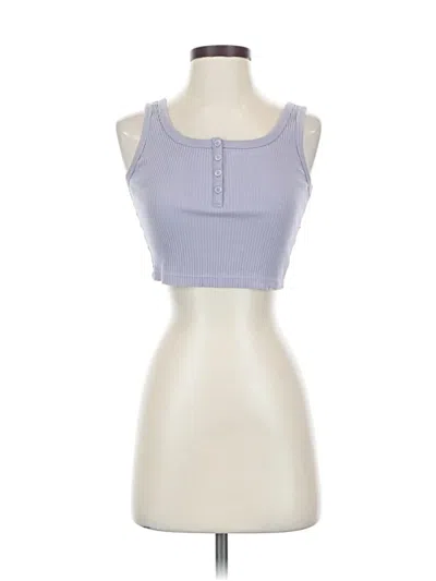 Pre-owned Uniqlo Sleeveless Top Blue Sweetheart Neckline Tops