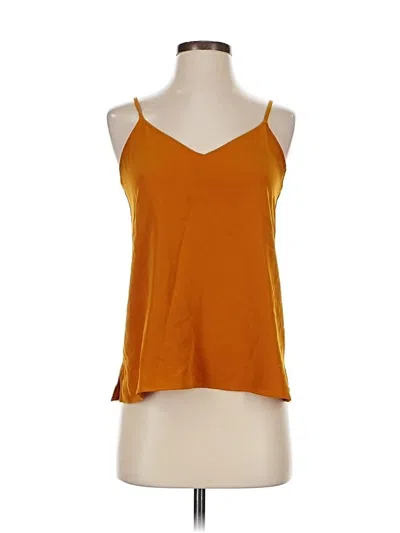 Pre-owned Uniqlo Sleeveless Top Orange Halter Neckline Tops