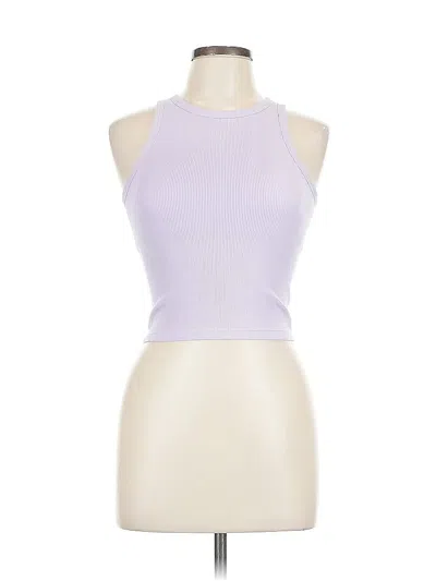 Pre-owned Uniqlo Sleeveless Top Purple Halter Neckline Tops