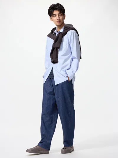 Uniqlo Stretch Easy Ankle Pants Denim Blue Xl  Us