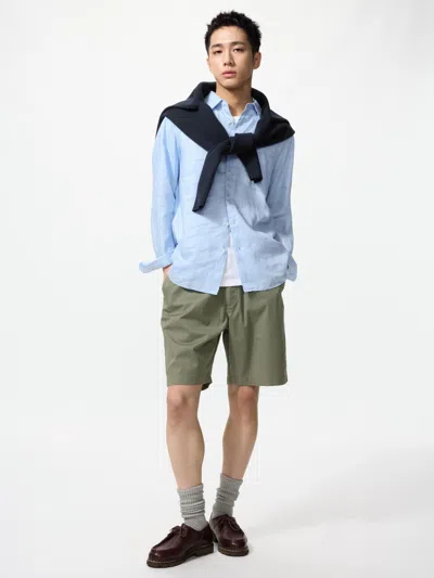 Uniqlo Stretch Easy Shorts 8" Olive 3xl  Us In Green