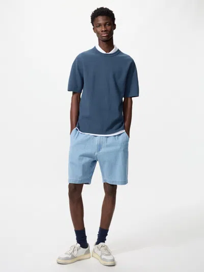 Uniqlo Stretch Easy Shorts Denim 8" Blue 3xl  Us