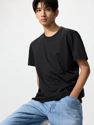 Uniqlo Supima Cotton T-shirt Black 2xl  Us