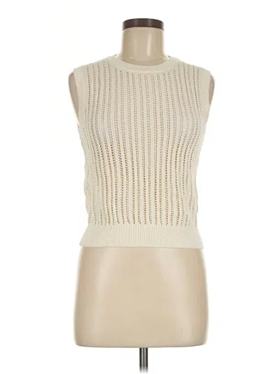 Pre-owned Uniqlo Sweater Vest In Ivory