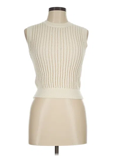 Pre-owned Uniqlo Sweater Vest In Ivory