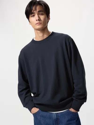 Uniqlo Sweatshirt Navy 2xs  Us In Blue