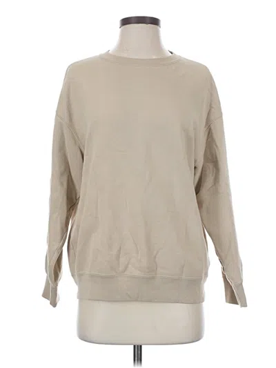 Pre-owned Uniqlo Sweatshirt In Tan