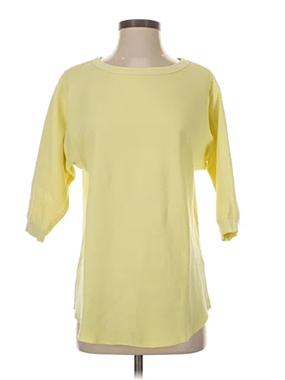 Pre-owned Uniqlo Sweatshirt In Yellow