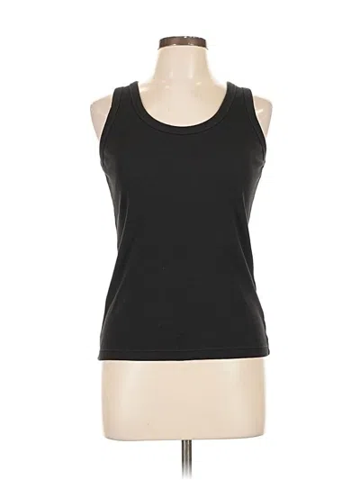 Pre-owned Uniqlo Tank Top Black Halter Neckline Tops