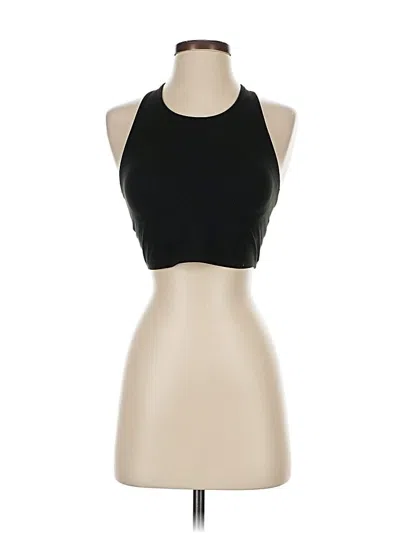 Pre-owned Uniqlo Tank Top Black Halter Neckline Tops