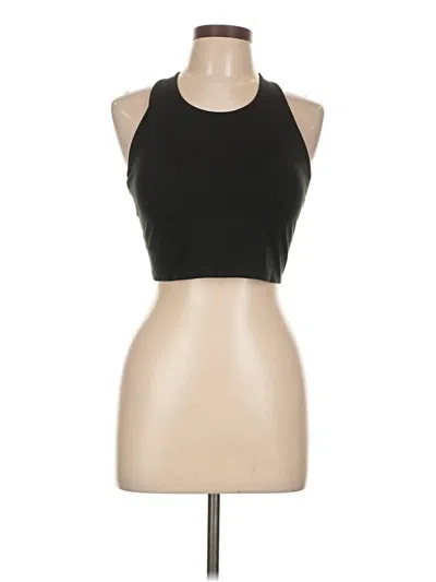 Pre-owned Uniqlo Tank Top Black Halter Neckline Tops
