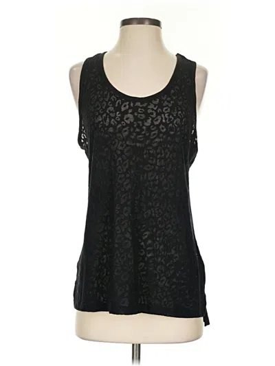 Pre-owned Uniqlo Tank Top Black Halter Neckline Tops