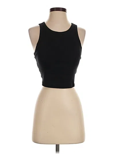 Pre-owned Uniqlo Tank Top Black Halter Neckline Tops