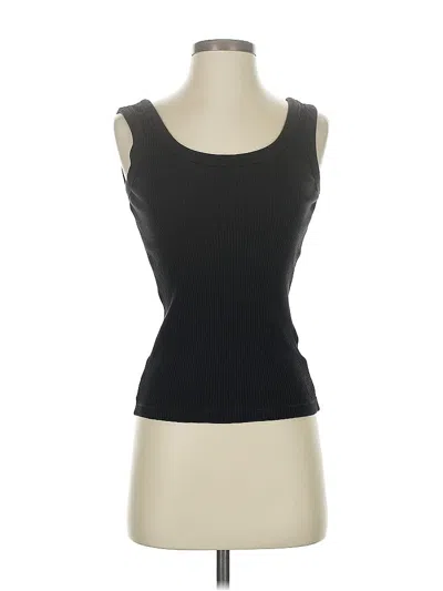 Pre-owned Uniqlo Tank Top Black Strapless Neckline Tops