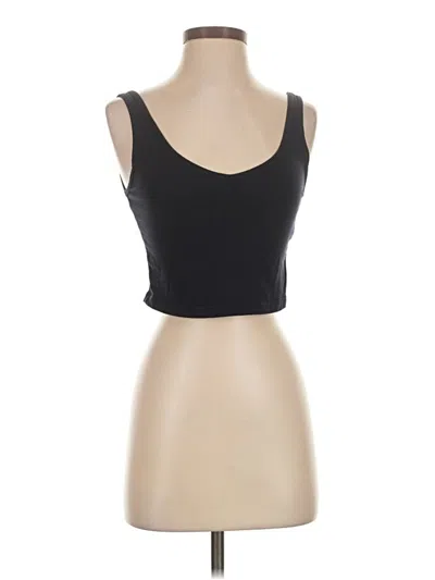 Pre-owned Uniqlo Tank Top Black Strapless Neckline Tops