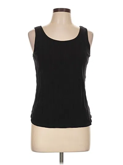 Pre-owned Uniqlo Tank Top Black Strapless Neckline Tops