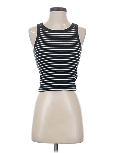 Pre-owned Uniqlo Tank Top Black Strapless Neckline Tops