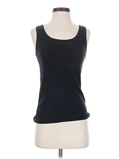 Pre-owned Uniqlo Tank Top Black Strapless Neckline Tops