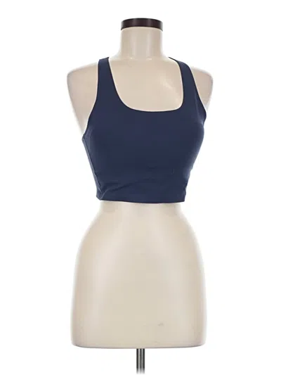 Pre-owned Uniqlo Tank Top Blue Halter Neckline Tops