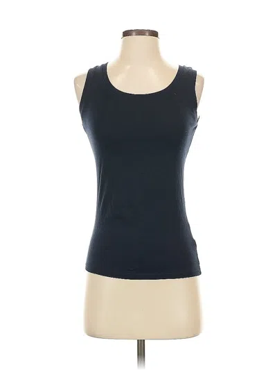 Pre-owned Uniqlo Tank Top Blue Strapless Neckline Tops