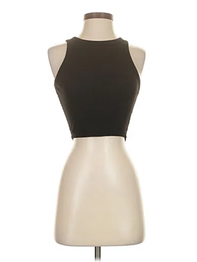 Pre-owned Uniqlo Tank Top Brown Halter Neckline Tops