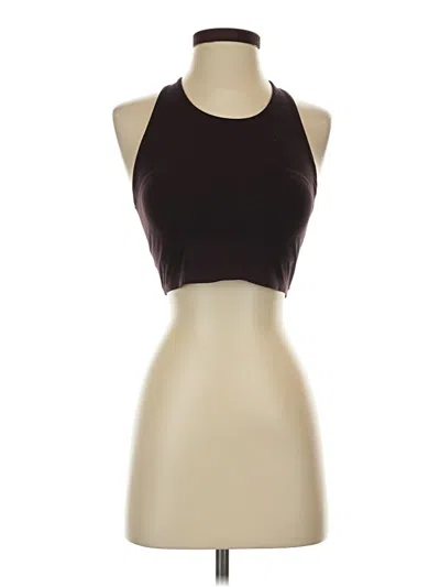 Pre-owned Uniqlo Tank Top Brown Halter Neckline Tops