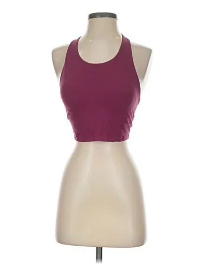 Pre-owned Uniqlo Tank Top Burgundy Halter Neckline Tops