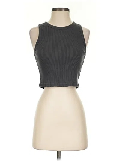 Pre-owned Uniqlo Tank Top Gray Halter Neckline Tops