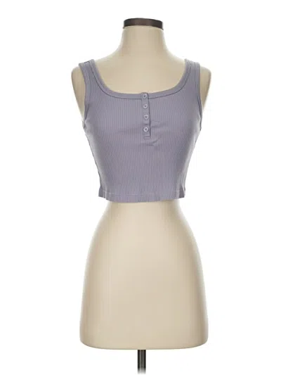 Pre-owned Uniqlo Tank Top Gray Strapless Neckline Tops